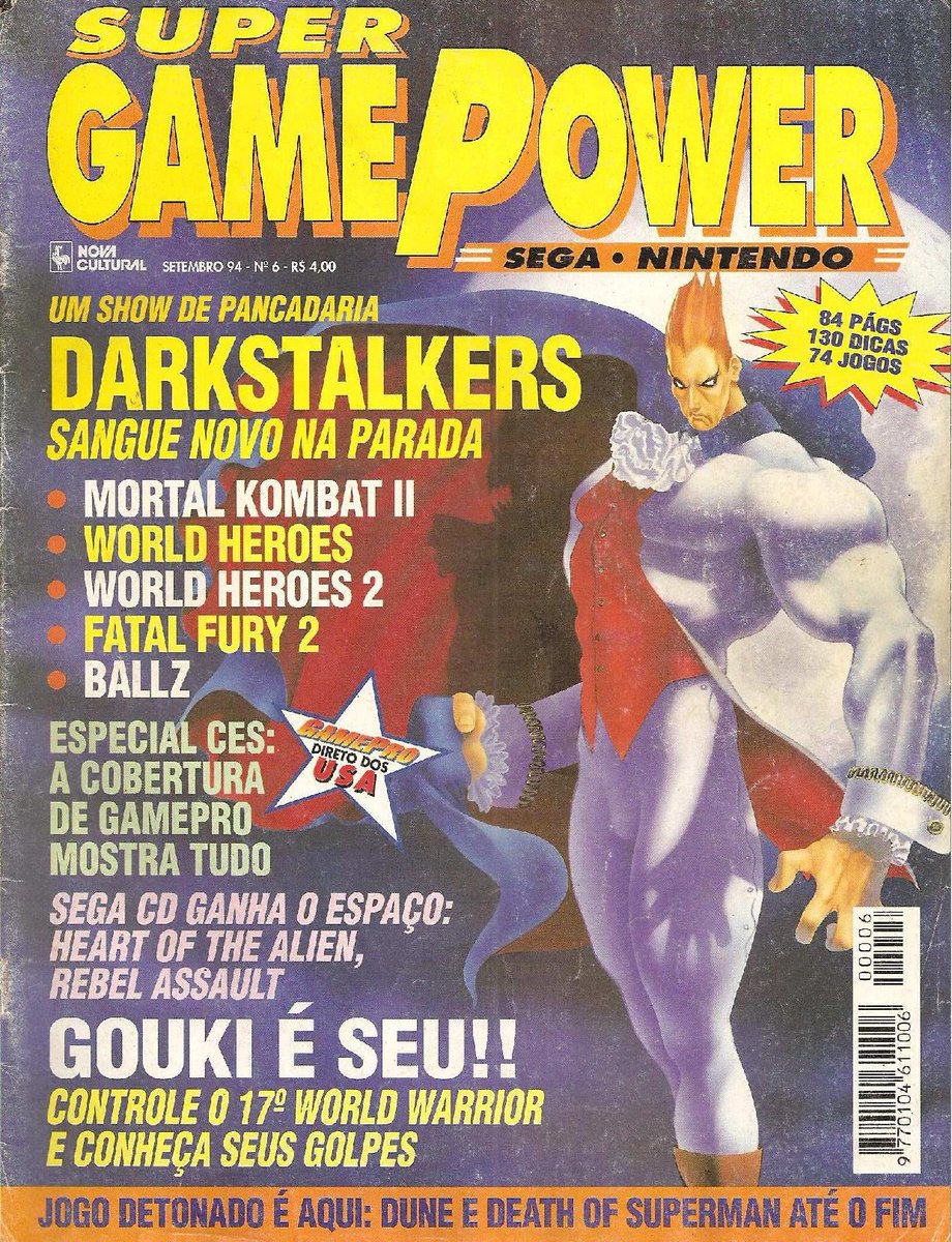 Super Game Power: Super Game Power #06 (Setembro 1994) revistasupergamepower.blogspot.com/2021/01/06-set…

#scanderevista #revistasgp #supergamepower #anos90