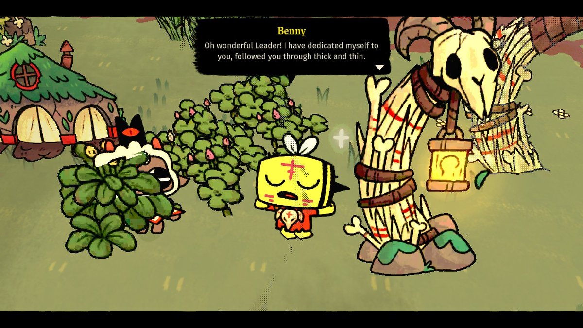 DannyLeeMoon's tweet photo. My first disciple is my first follower #CultOfTheLamb #NintendoSwitch https://t.co/sA5VyghcZU