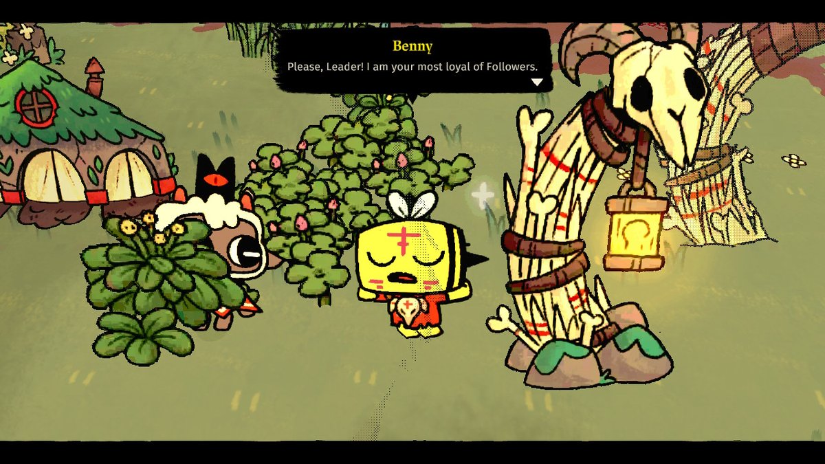 DannyLeeMoon's tweet photo. My first disciple is my first follower #CultOfTheLamb #NintendoSwitch https://t.co/sA5VyghcZU
