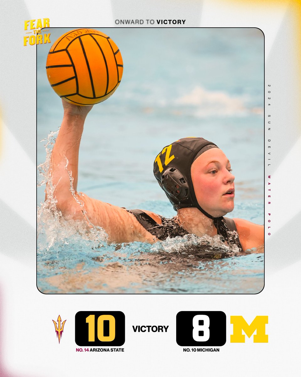 Fifth-place secured! 🔱

Sun Devils end the weekend 3-1 and their 2nd victory over a top-10 opponent at the Triton Invite! 😈

#ForksUp /// #O2V