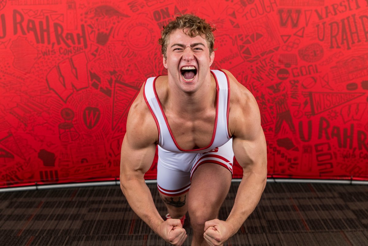 BadgerWrestling's tweet photo. 285: ROSENFELD PIN!!!!!! YES!!! 

And gets the team win!!! WAY TO GO @GannonRosenfeld!! And earns his first @B1GWrestling dual in a huge way!

FINAL TEAM SCORE:
WISCONSIN 24
PURDUE 15 https://t.co/AFUd1VF2Sy
