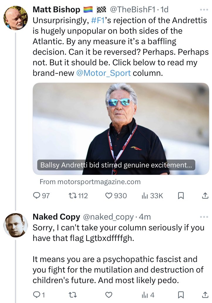 Matt Bishop 🏳️‍🌈 🏁 tweet media