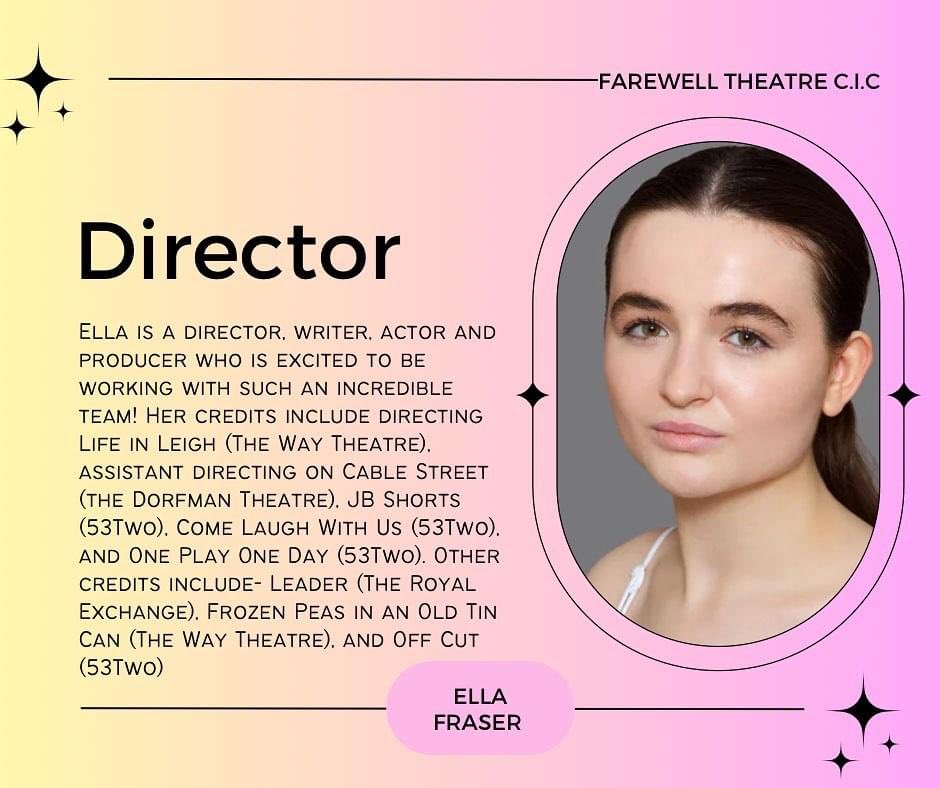 It’s finally time to announce who will be involved in ‘An Evening with Nick Maynard’. We’re going to start with our directors, first up is: Ella Fraser. #director #shortplay #profitshare @ellaannemfraser