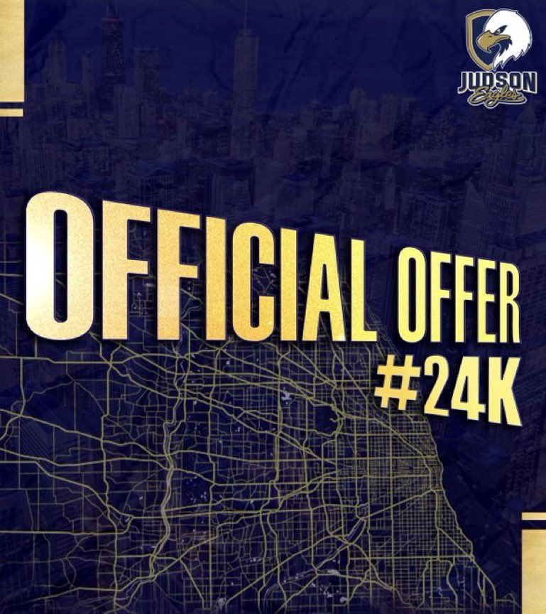 DevonRader55's tweet photo. I am blessed to have received an offer from NAIA/D1 Judson U. Thank you coach @sjharmon22 Go Eagles! 🦅 https://t.co/jxYqBmxiEf