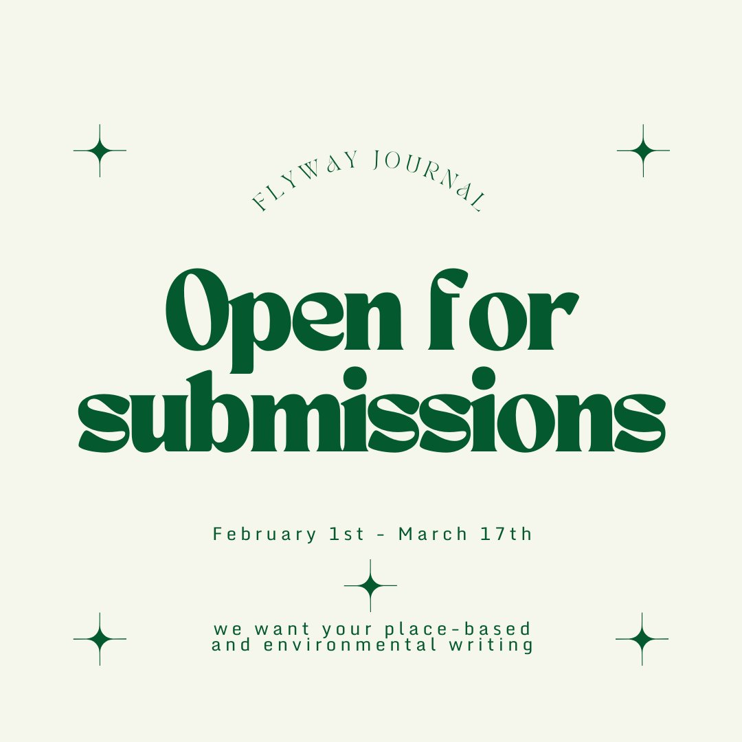 Flyway: Journal of Writing & Environment tweet media
