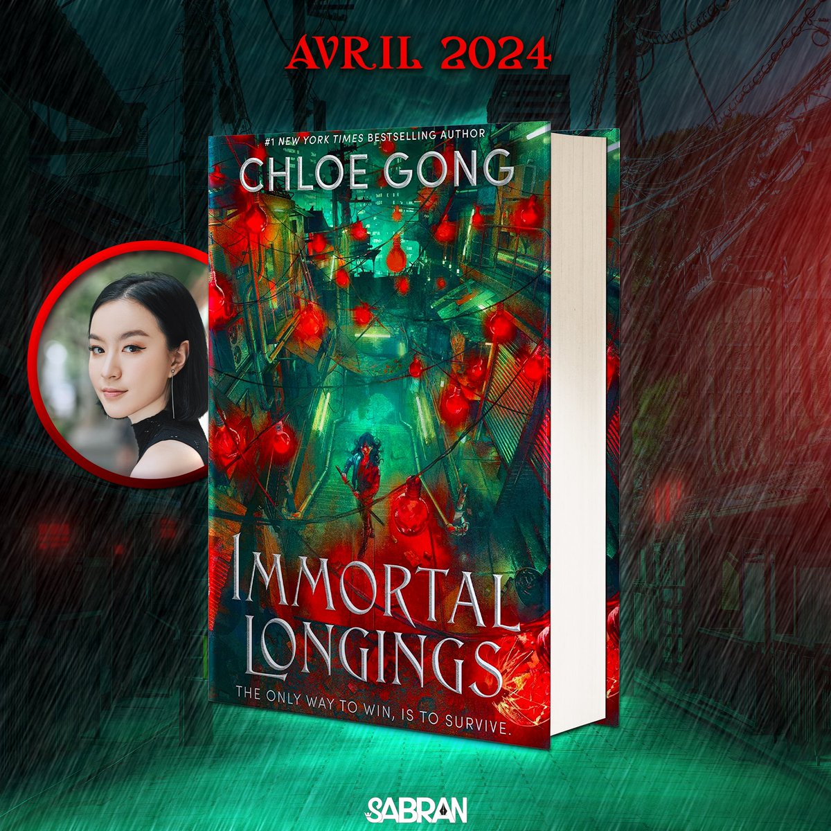 Sabran_editions's tweet photo. [ANNONCE] Chloe Gong (duologie “Ces Plaisirs Violents“) revient chez Sabran en avril 2024 avec “Désirs Immortels“, le premier tome de la trilogie “Dieux de chair et de mensonge”. ⚔️ Bienvenue dans des Jeux mortels où se mêlent vengeance, trahisons, passion et devoir. 🥀 https://t.co/URcVTb4EWG