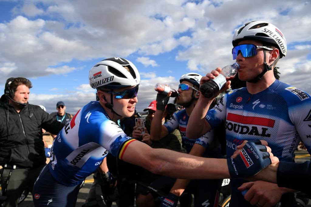 First race of season ‘24 #AlUlaTour ✅
<a href="/soudalquickstep/">Soudal Quick-Step Pro Cycling Team</a> 

📸 Getty Images
