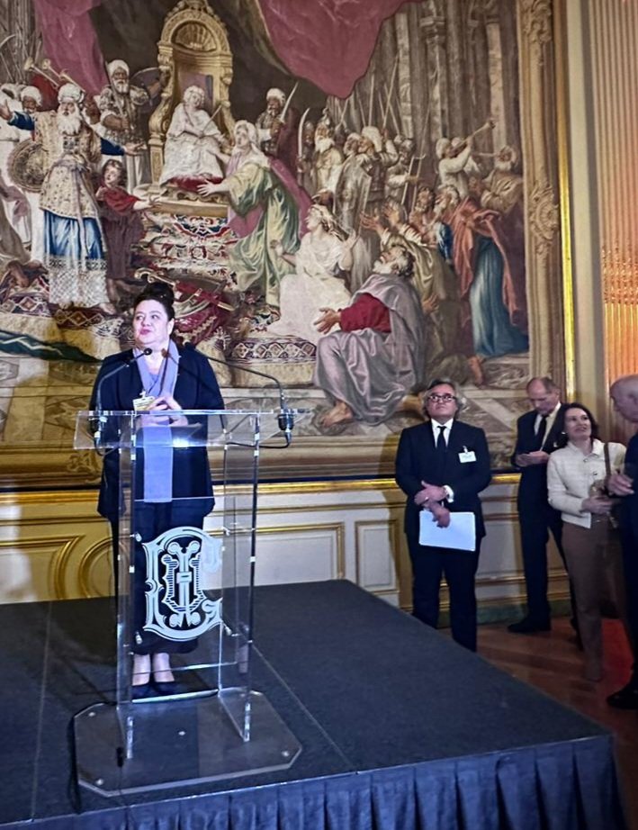 eblatmann's tweet photo. Honorée d'avoir été invitée à intervenir lors de la présentation des vœux du comité #Afrique du @MEDEF_I 🙏
L'occasion d'appeler à la multiplication des partenariats économiques et des investissements sur le continent.
@francediplo
#winwinpartnerships
#chooseafrica
#diploeco https://t.co/5n8kDaJEIa