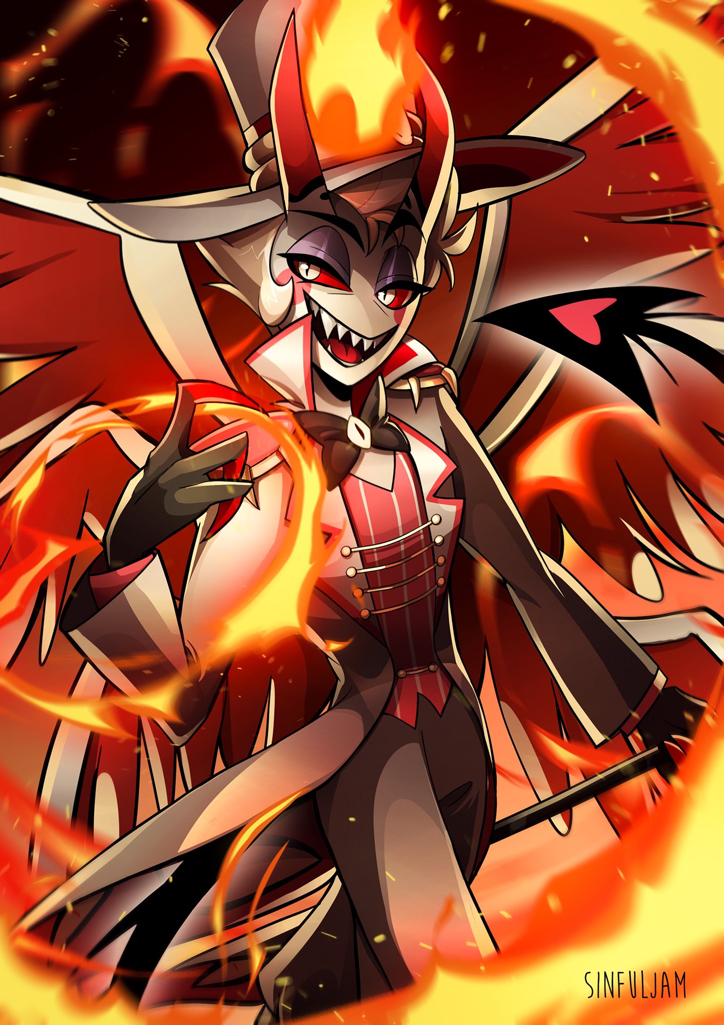 SINFULjam on X: Hazbin Hotel Lucifer HazbinHotel HazbinHotelFanart  HazbinHotelLucifer t.co6liDL3AL1h  X