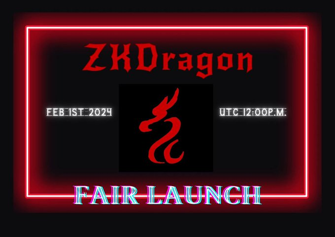 AnnetteT69's tweet photo. Hello, we're excited to announce the launch of ZKDragon 🚀 🚀 🚀

Don't forget to leave your address in the comments to participate in the airdrop celebrating our opening! 🎉

✅Visit here: https://t.co/STtCHv7krC

Supported by the ZKFair ecosystem
@ZKFCommunity, ZKDragon aims to create a community based on principles of fairness and the culture of the Chinese dragon.

#ZKFair #ZKD #ZKDragon