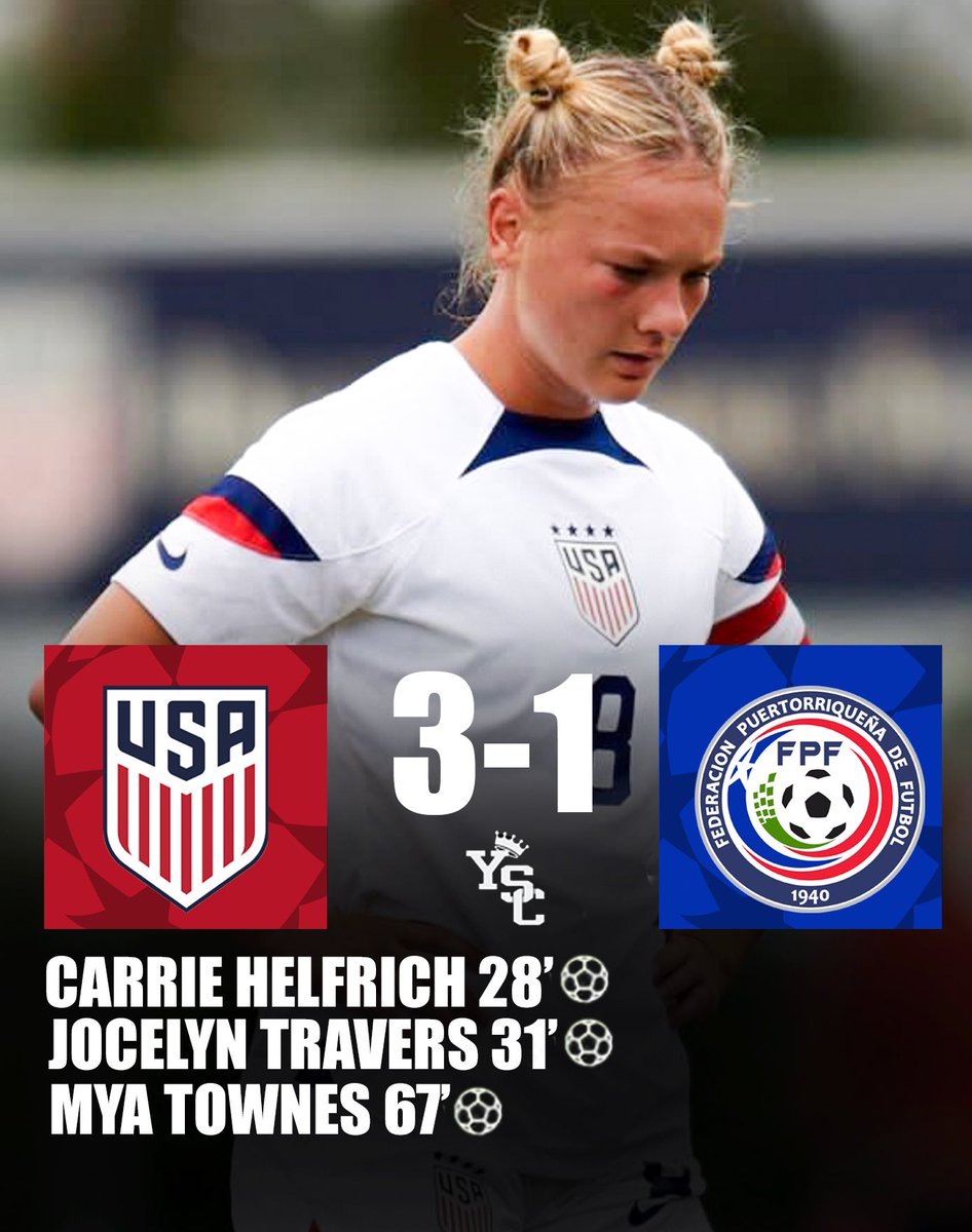 yscwomen's tweet photo. The USYWNT pick up a massive win 👀 https://t.co/3wDD2S7YoE