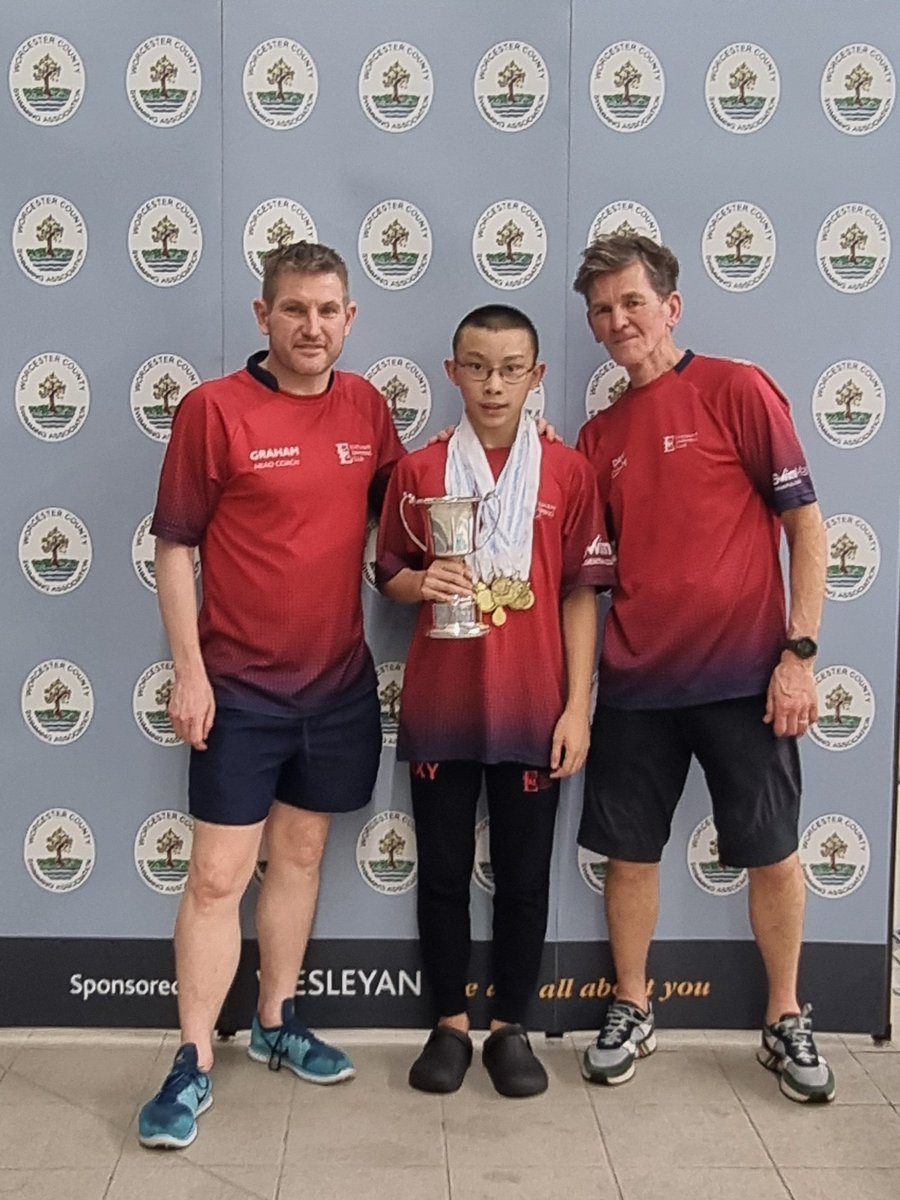 Top Male at Worcestershire Counties 2024 - Well done Milton 👏🏊🏊👏