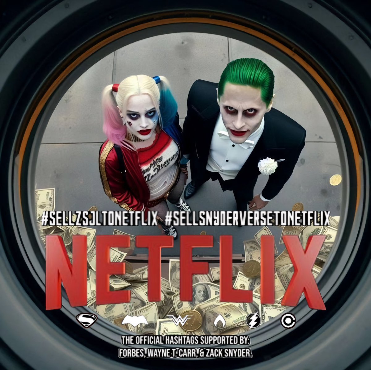 NeoSe7ens's tweet photo. AyerCut is knocking. 
#SellZSJLtoNetflix #SellSnyderVerseToNetflix @netflix https://t.co/NZHe3EDu9d