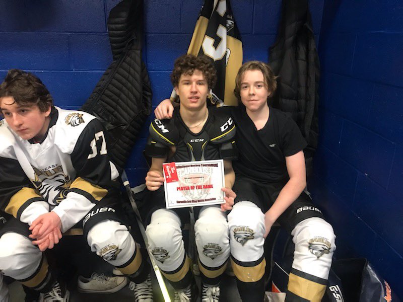 And that’s the end of another great weekend of hockey. . . POG Cole Moran!