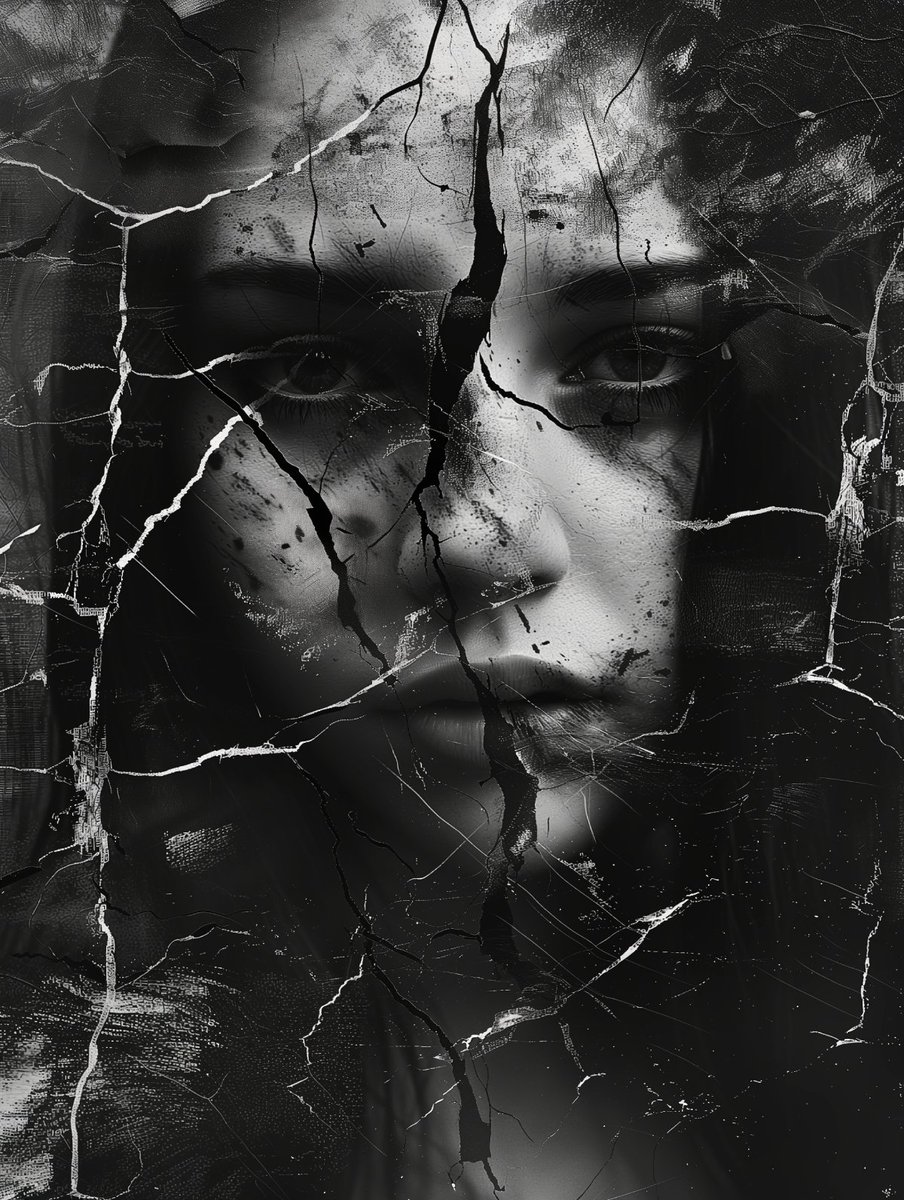 Possibly_Ai_Art's tweet photo. Série "Cracked Mind"
#aiart #aiartists #aiartcommunity #midjourney #midjourneyart #aiartwork #portraitphotography #blackandwhitephotography #punkcore #chiaroscuro #crackedmind https://t.co/MheTRROzmG
