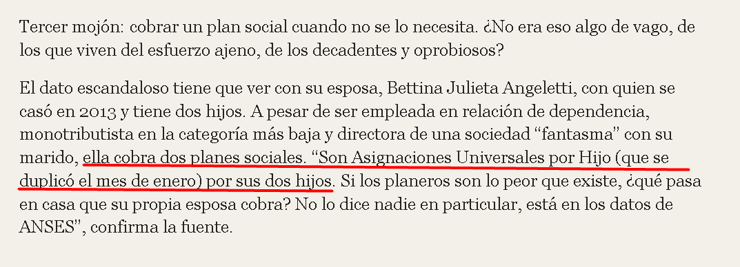 gracepenafort's tweet photo. me pareció tan escandaloso que me puse a ver de que se trataba y resulta que no es AUH como dice la nota sino la asignación familiar que cobra toda persona en relación de dependencia que cobra hasta 1.900.000 y que es irrenunciable. Va en consecuencia la pertinente aclaración https://t.co/gSWF8xT8Z5