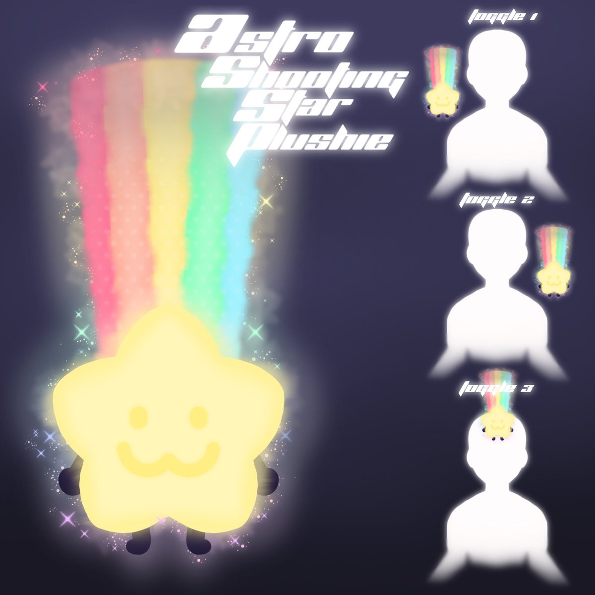 justn0ah_'s tweet photo. ☆★ 【 💫 Astro Shooting Star Plushie 🎊 】 ★☆
★ 【 🎉 Entry for @AstroRenaissan’s 〖 Cosmic Adventure Arcade Plushie Contest 〗 🌟 】 ★
☆ 【 〖 Tags 〗 #AstroRenaissance #AstroRenaissanceConcept #ARConcept #ARArt #RBLXArt 🎊 】☆ https://t.co/L20T32s9PA