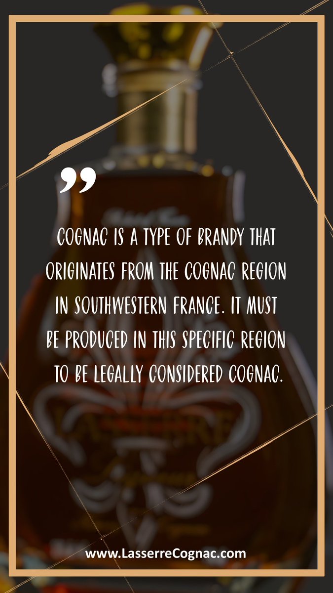 Did you know?

Cognac facts!

We are using a Cognac VS for our Lasserre Honey Cognac Liqueur

- Drink Lasserre 

#Lasserre #LasserreHoneyCognac #LasserreLiqueur #LasserreCognac