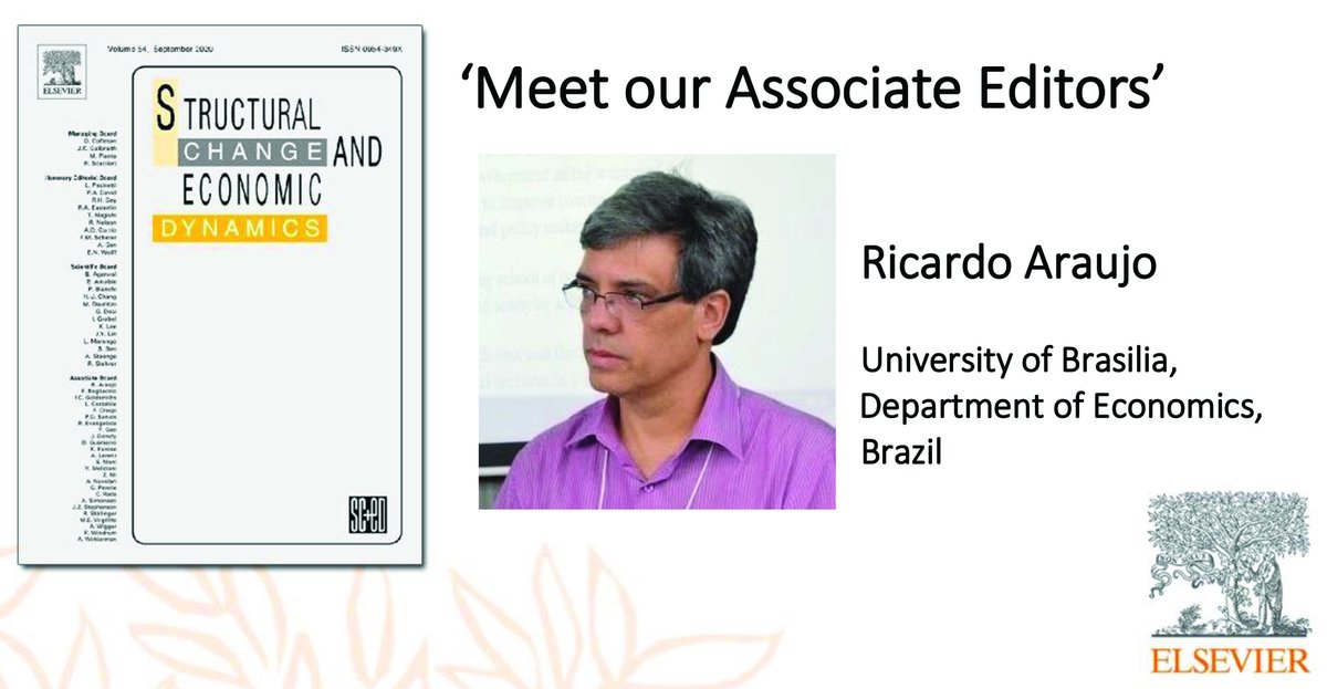 SCED | Structural Change and Economic Dynamics (@scedjournal) on Twitter photo Meet our Associate Editors 🙋🏻♂️ Ricardo Silva Azevedo Araujo (<a href="/rsaaraujo/">Ricardo Araujo</a>).
We are extremely grateful for his valuable contribution to our SCED journal.
▪️ Personal page 👇🏼
sites.google.com/site/rsaaraujo/
▪️ SCED entire board 👇🏼
sciencedirect.com/journal/struct…
#sced #Economics #EconTwitter Meet our Associate Editors 🙋🏻♂️ Ricardo Silva Azevedo Araujo (<a href="/rsaaraujo/">Ricardo Araujo</a>).
We are extremely grateful for his valuable contribution to our SCED journal.
▪️ Personal page 👇🏼
sites.google.com/site/rsaaraujo/
▪️ SCED entire board 👇🏼
sciencedirect.com/journal/struct…
#sced #Economics #EconTwitter