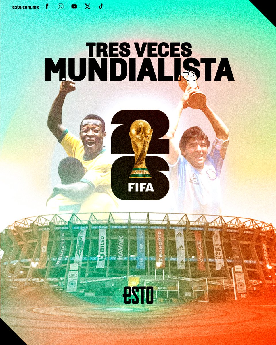 estoenlinea's tweet photo. ¡Tendremos el partido inaugural! ❤️😍🇲🇽

México se convertirá en el primer país en recibir tres mundiales (1970, 1986 y 2026) y con ello, el Estadio Azteca pasa a ser el único recinto en albergará tres Mundiales en toda la historia del futbol.

👉https://t.co/b96q4dKz4j https://t.co/hue6SbuxjE