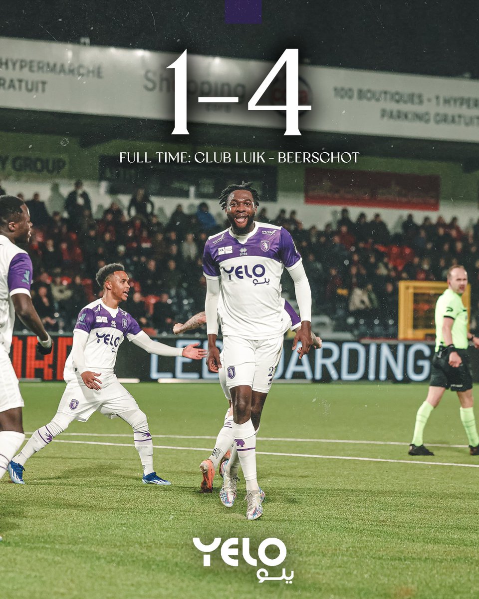 kbeerschotva's tweet photo. Onze Mannekes gaan met de drie punten aan de haal in Luik en komen zo weer alleen aan de leiding in de Challenger Pro League! #LUIBEE #WeAre13 #Yelo https://t.co/1q9tBQtkpf