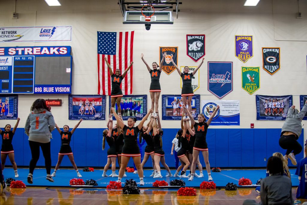 MassillonSchool's tweet photo. Our WHS Tiger Cheerleaders competed in the Regional Championship at Lake High School this afternoon! They are headed to STATE at Big Walnut on March 3rd! Congratulations, Tigers!🐅 https://t.co/3pDUMs0jZh