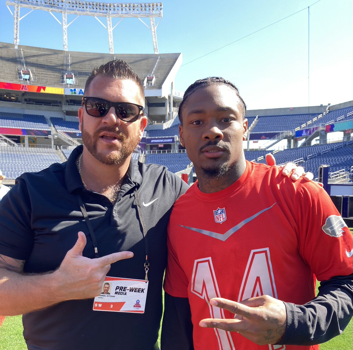 Pro Bowl 2024 presented by Verizon! #Nfl #ProBowlGames <a href="/iamSauceGardner/">SAUCE GARDNER</a> <a href="/Keenan13Allen/">Keenan Allen</a> <a href="/CJ7STROUD/">CJ Stroud</a> <a href="/stefondiggs/">DIGGS</a> 
WdwJ Sports Media Group