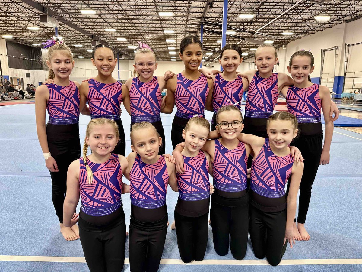 pinngym's tweet photo. Last day of competition at the Diamond Jewels Invitational! Great job to our Xcel Bronze and Silver gymnasts! 💎

#PinnGymLife #CompetitiveGymnastics https://t.co/Nmbe0joVRI