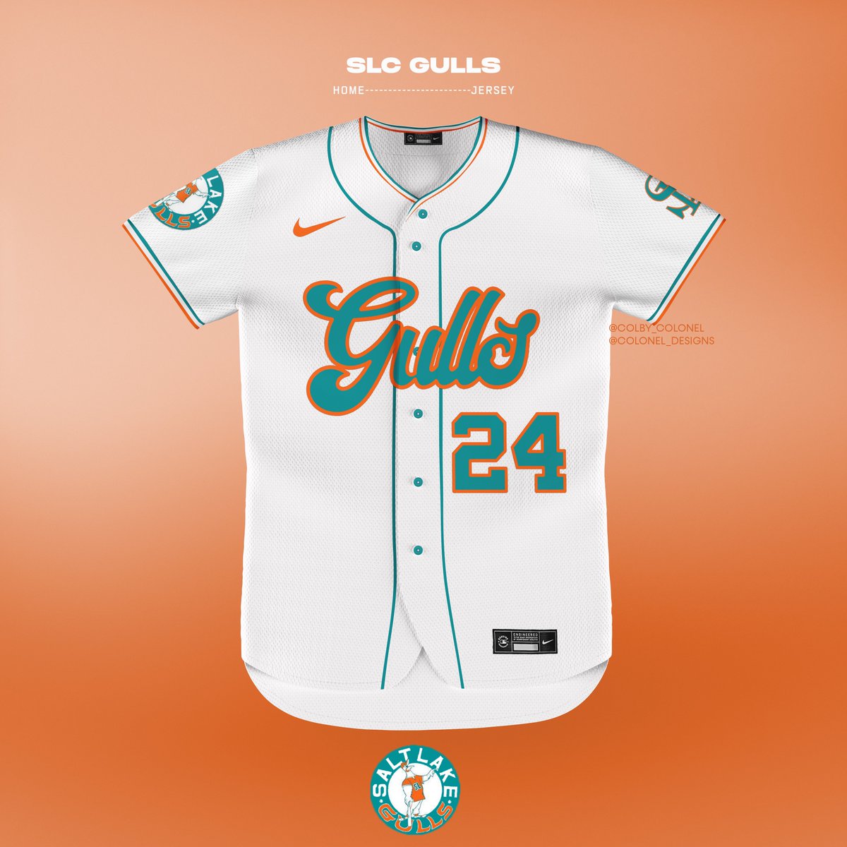 colby_colonel's tweet photo. 1st up in the #MLB to Utah concepts:

The SLC Gulls 🐦⚾️ 

@BigLeagueUtah #utah #slc #SaltLakeCity #mlb #graphicdesign #graphicdesigner #sportsdesign #jerseyconcept #jerseyconcepts #uniformconcepts #nhlhockey #saltlakecityutah #mlbjersey #baseball #baseballjersey #baseball https://t.co/KPVWMA4ns1