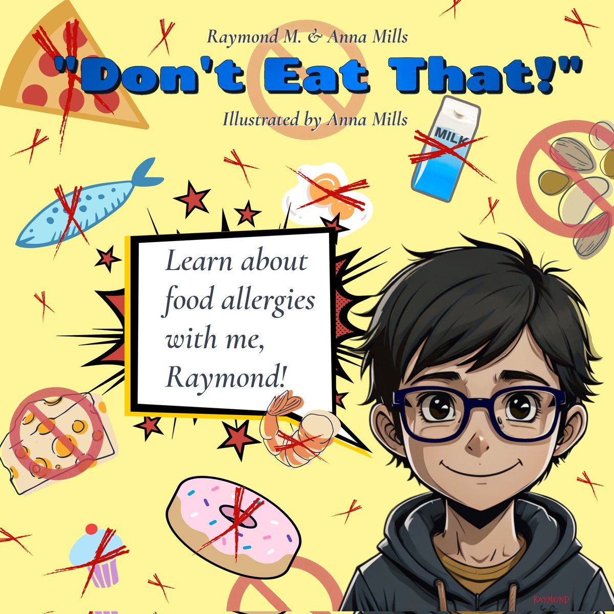 My son, Raymond, and I wrote a kids book about his life with #foodallergies It will be available soon. All profits will be going towards his out-of-state medical care to treat his #mastocytosis and #HaTs Hereditary Alpha Tryptasemia. #foodallergyawareness