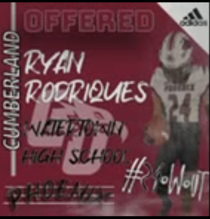 After a great conversation with <a href="/Coach_TSmith/">Taurean Smith</a> I'm blessed to receive another offer from <a href="/CumberlandFB/">Cumberland University Football</a>  <a href="/TimMathisCU/">Tim Mathis</a> <a href="/CoachLoganMBell/">Coach Logan Bell</a> <a href="/OnTopAthletics/">OnTopAthletics Inc📚🏈⚾️</a> <a href="/PurpleTigersFB/">WatertownFB official</a>