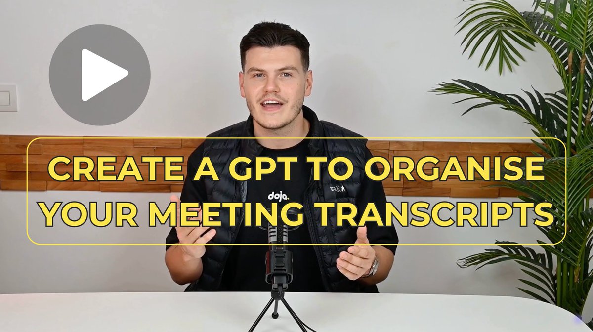 No one likes writing meeting notes 👎🏼

It's more valuable when you concentrate on calls.

Let us show you to automatically take notes and format them using an Open AI GPT.

Want the guide? ➡️ Retweet this post (must be following).

I'll DM you the video within 30 minutes.