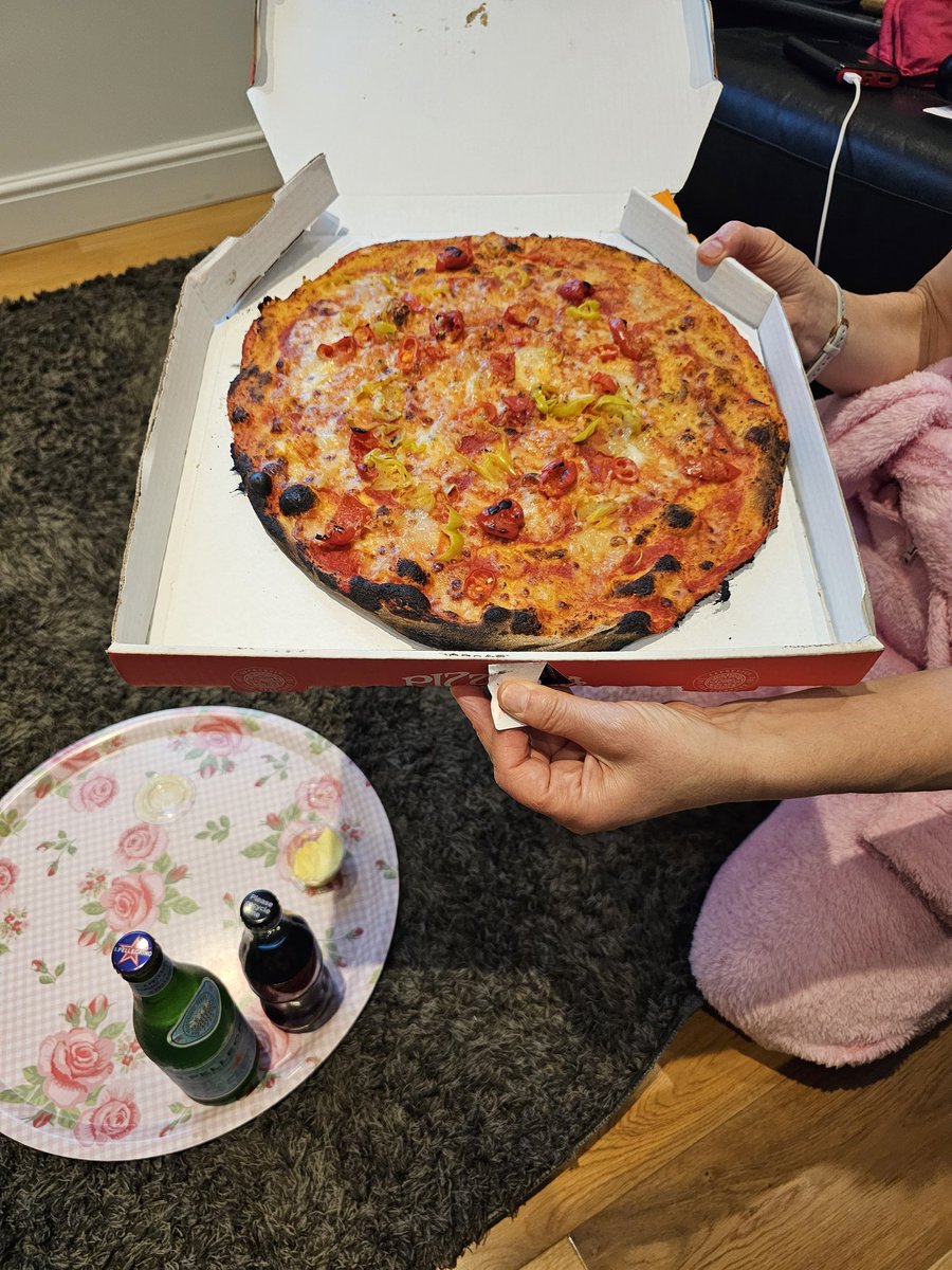 Flob69's tweet image. .@PizzaExpress really appalled and disappointed with your Pizzas tonight. Just got 2 delivered and they're both burnt. Not sure how they even were allowed to leave the premises like that!😡😡😡😡😡