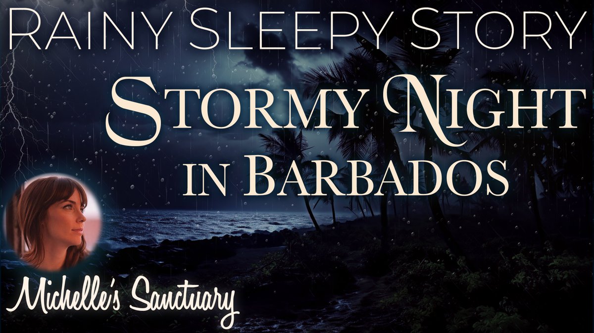 MichSanctuary's tweet photo. 🌧 Tonight's #sleepstory "Stormy Night in Barbados" offers a cozy rainy journey to a historic pink guesthouse by the sea.
🔗 Tune in on YouTube: https://t.co/KkTTYQGUfM
🔗 Or on Spotify: https://t.co/Pe6IMdnTqf ✨🌴 #RainySleepStory #Meditation #BarbadosDreams https://t.co/foDRi09Odd