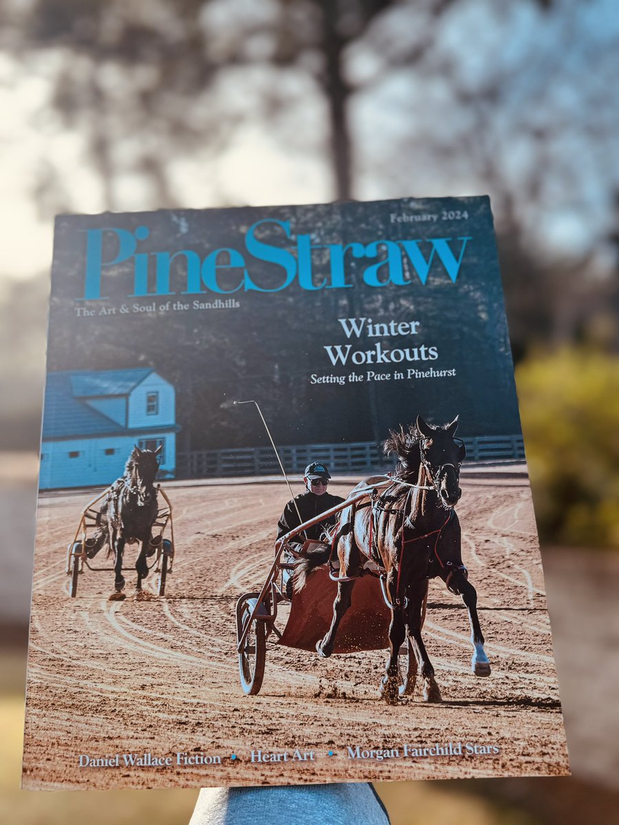 What’s better than going to the grocery and grabbing the local magazine to see Standardbreds featured on the cover 🥰 Pinehurst is so special &amp; I love seeing our sport grabbing a cover page! #harnessracing #standardbred
