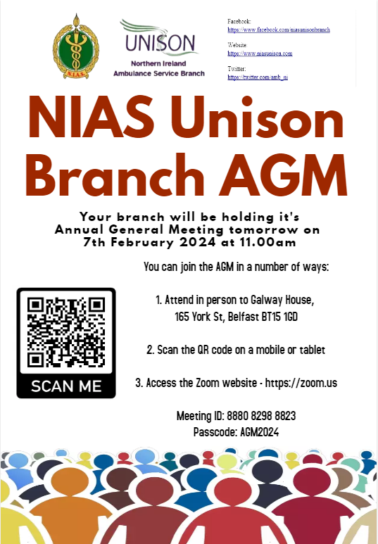 NI Amb Service Unison Branch tweet media