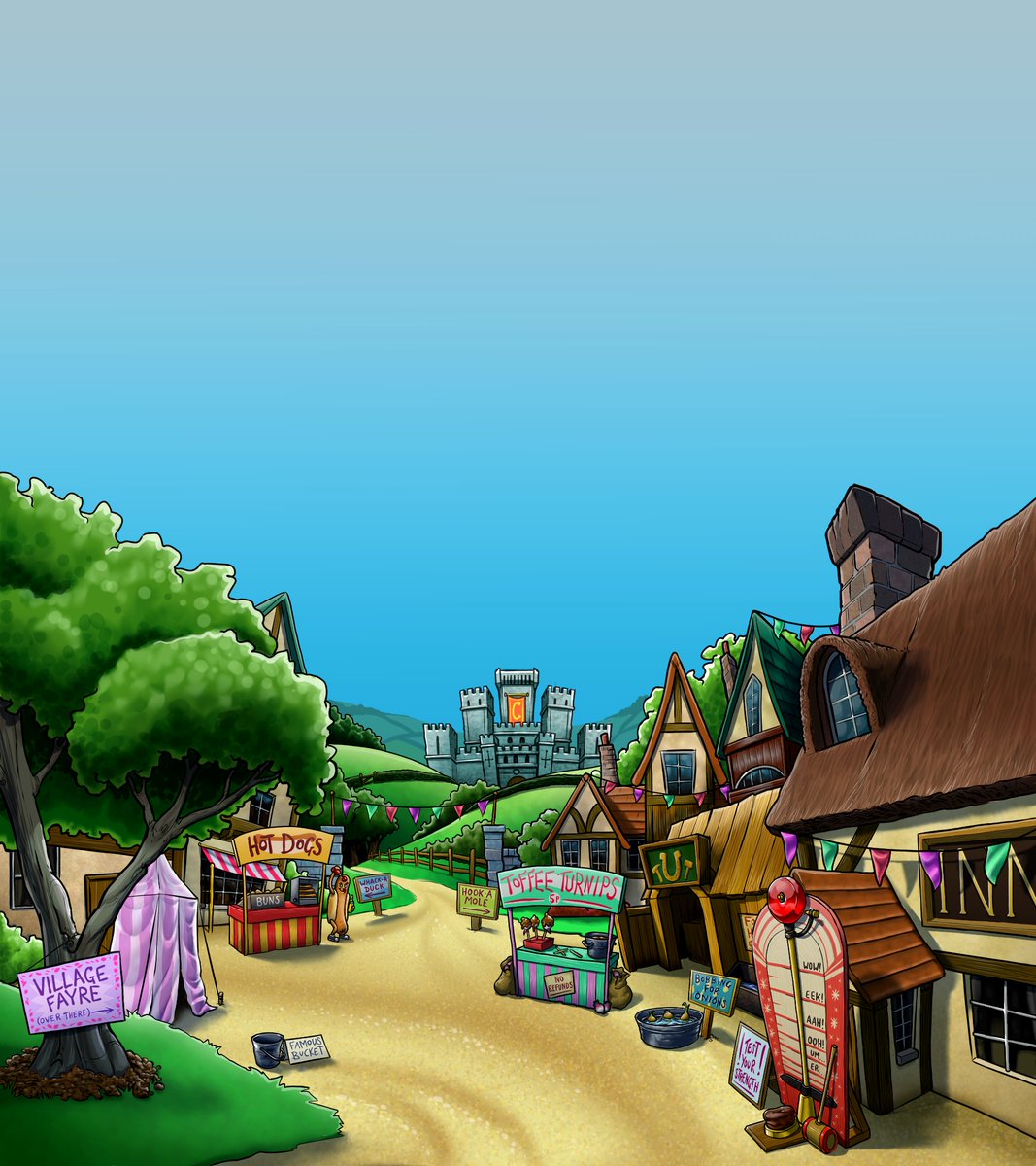 StapleheadUk's tweet photo. Some pics of the backdrops I did for CTCs Jack and the Beanstalk panto. https://t.co/7rpiydS1Wd