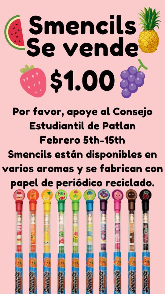WOW, time flies when you’re having a blast!! Celebrate 100 days of learning on Tuesday, February 6th by dressing up as if you’re 100 years old👵🏽👴🏽! 
Student Council is also kicking off their fundraiser on Monday! Support by purchasing a Smencil for $1! <a href="/SeguinISD/">Seguin ISD</a>