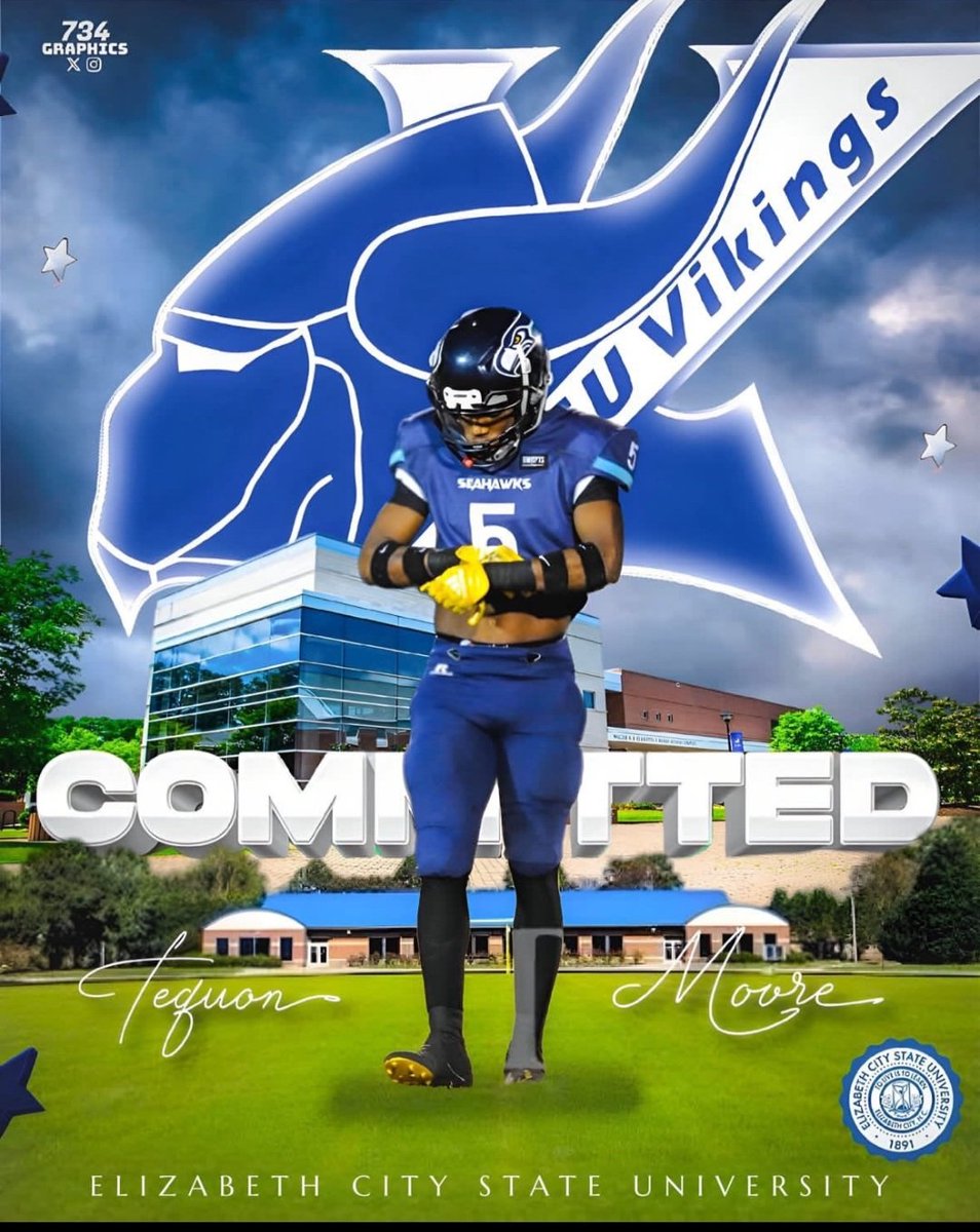 CoachCarrow's tweet image. SEAHAWK NATION is of proud Tequon Tater Moore and Noah Smith! Thank you ECSU for the opportunities!