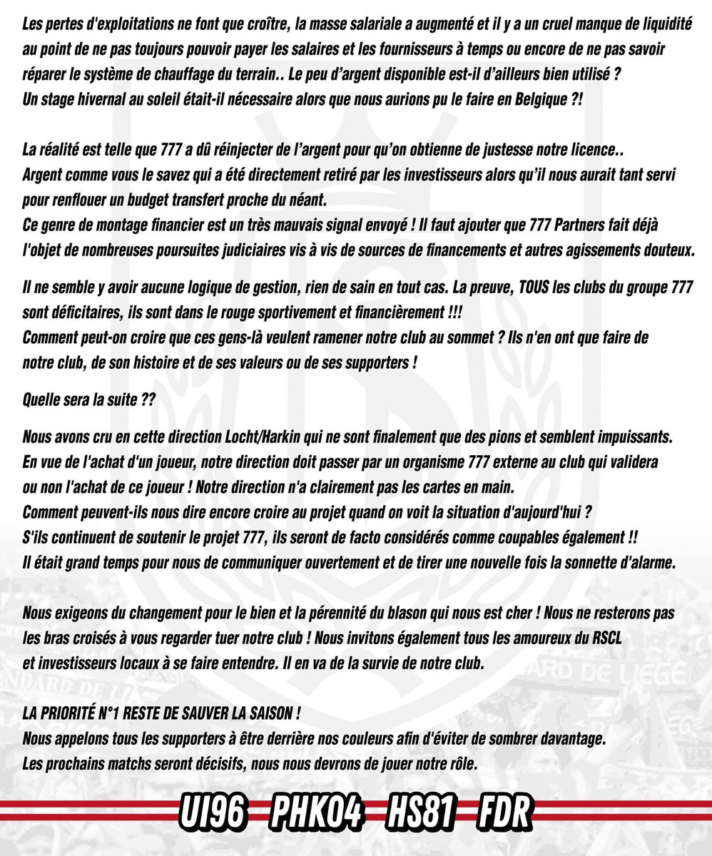 ACDStandard's tweet image. 📄 Communiqué 

#UI96 - #PHK04 - #HS81 - #FDR

#RSCL