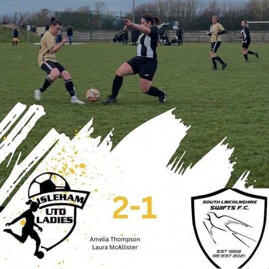 2-1 WIN!
Poor conditions and a 1 nil deficit but the ladies battled to comeback 2-1 to put them top of the table ⚪️⚫️

Amelia Thompson ⚽️
Laura McAllister ⚽️