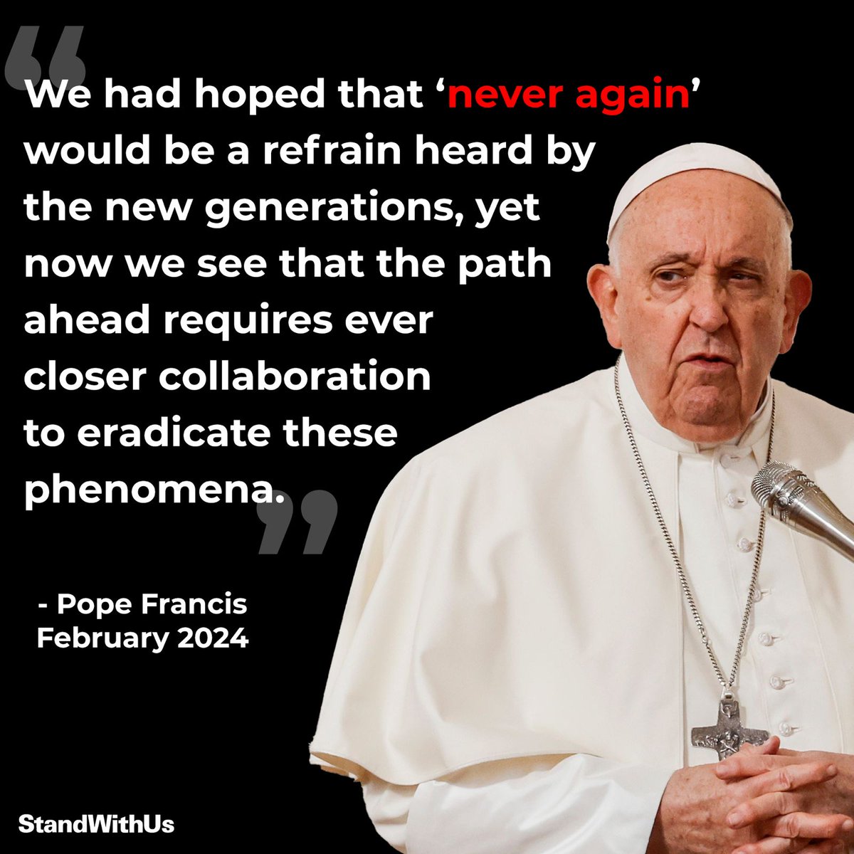 In a letter addressed to his "Jewish brothers and sisters in #Israel," <a href="/Pontifex/">Pope Leo XIV</a> expressed his great concern about the rise of antisemitism in the world.
Together, we must unite in the collective fight against #antisemitism.