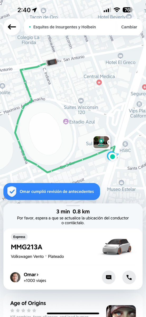 spudtroper08's tweet photo. @DiDi_Mexico este señor lleva mas d 10 min parado esperando q yo le cancele el viaje https://t.co/6K0qJOmYlZ