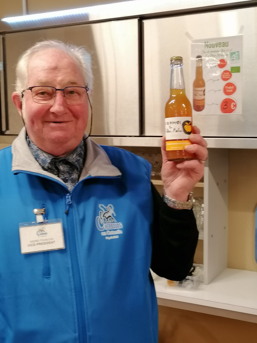 HippodromeLaGla's tweet photo. Nous sommes heureux de compter un nouveau fournisseur-partenaire : la cidrerie Le Père Mahieu pour son jus de pomme bio #local #LabelEquuRes https://t.co/gU6M266CAg