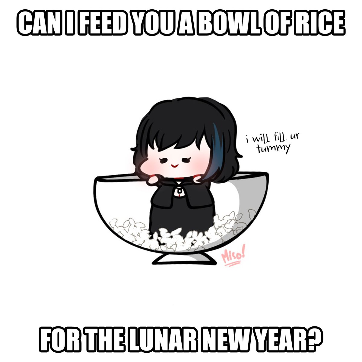 saddestboodee's tweet photo. 🌔LUNAR NEW YEAR ART RAFFLE WHERE I FEED YOU🌖

It's the Year of the Dragon, and I know you've got the appetite of one too! 🐉

To be fed (in this chibi artstyle), just:

💝 LIKE
♻ REXEET (I hate that LOL)
➣ (opt.) Tell me your favorite food!

Raffle ends 2/10! 💔

#vtuber https://t.co/YJ6Ntu3uaW