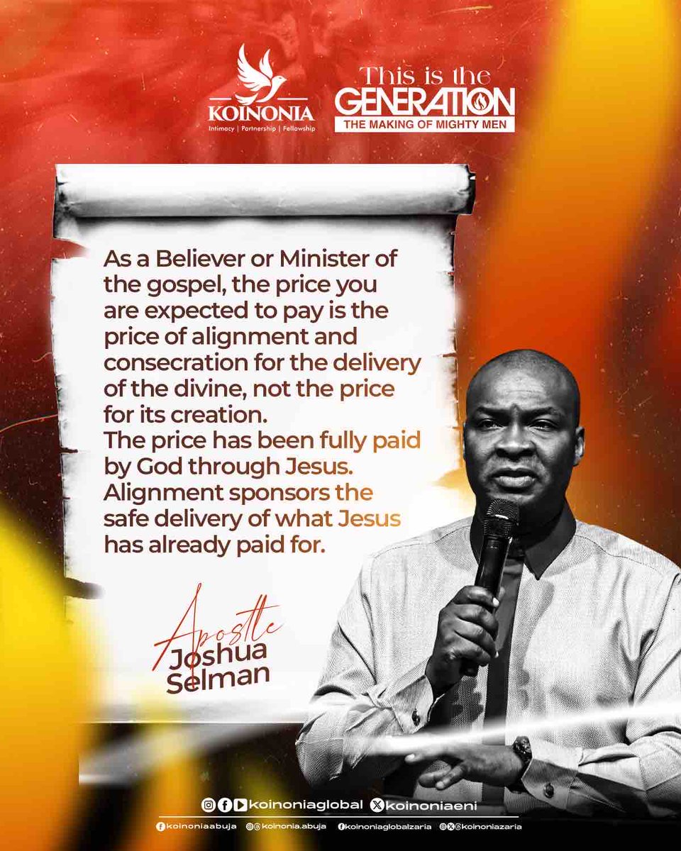 koinoniaeni's tweet photo. #ApostleJoshuaSelman
#ThisIsTheGeneration
#TheMakingOfMightyMen
#KoinoniaAbuja
#KoinoniaZaria
#KoinoniaGlobal https://t.co/3uZ4sayYh2