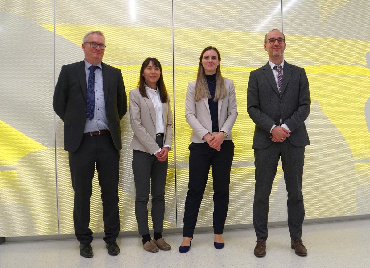 Congratulations Frauke -- now Doctor Langer -- for your very convincing defense of the results of your doctoral research on #Analytics #Chemistry #BatteryResearch @MercedesBenz! And thank you @SiowwoonNg and Nicolai Burzlaff for participating in the defense!