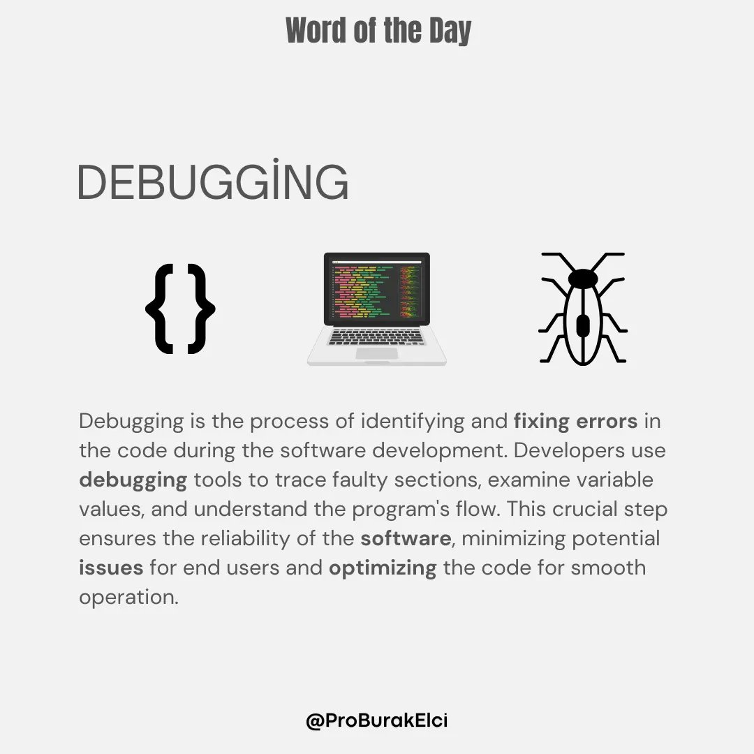 ProBurakElci's tweet image. Don't get lost in your code, find your way with debugging! 💻🔍
#DebugMagic #CodeDebugging #SoftwareWorld #DeveloperLife #CodeNinja #DebuggingJourney #ArtOfProgramming #BugHunting #TechSorcery #CodeMastery #ErrorAnalysis #CodingAdventure #DebugLikeAPro #SoftwareCraftsmanship