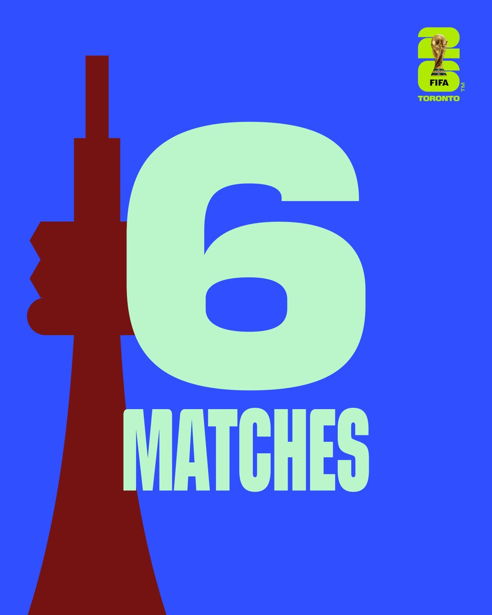 Toronto, 2026 is going to be 🔥

 #WeAreToronto #WeAre26