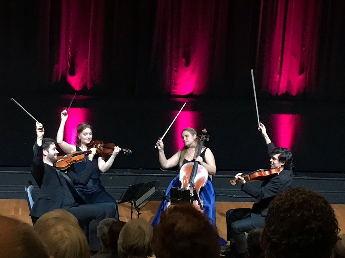 Who doesn’t love a bow action shot? Miguel’s one is like an arrow!! At the wonderful Dorking Halls today, great to treat the audience to the beautiful Ina Boyle String Quartet in E minor! @InaBoyleSoc